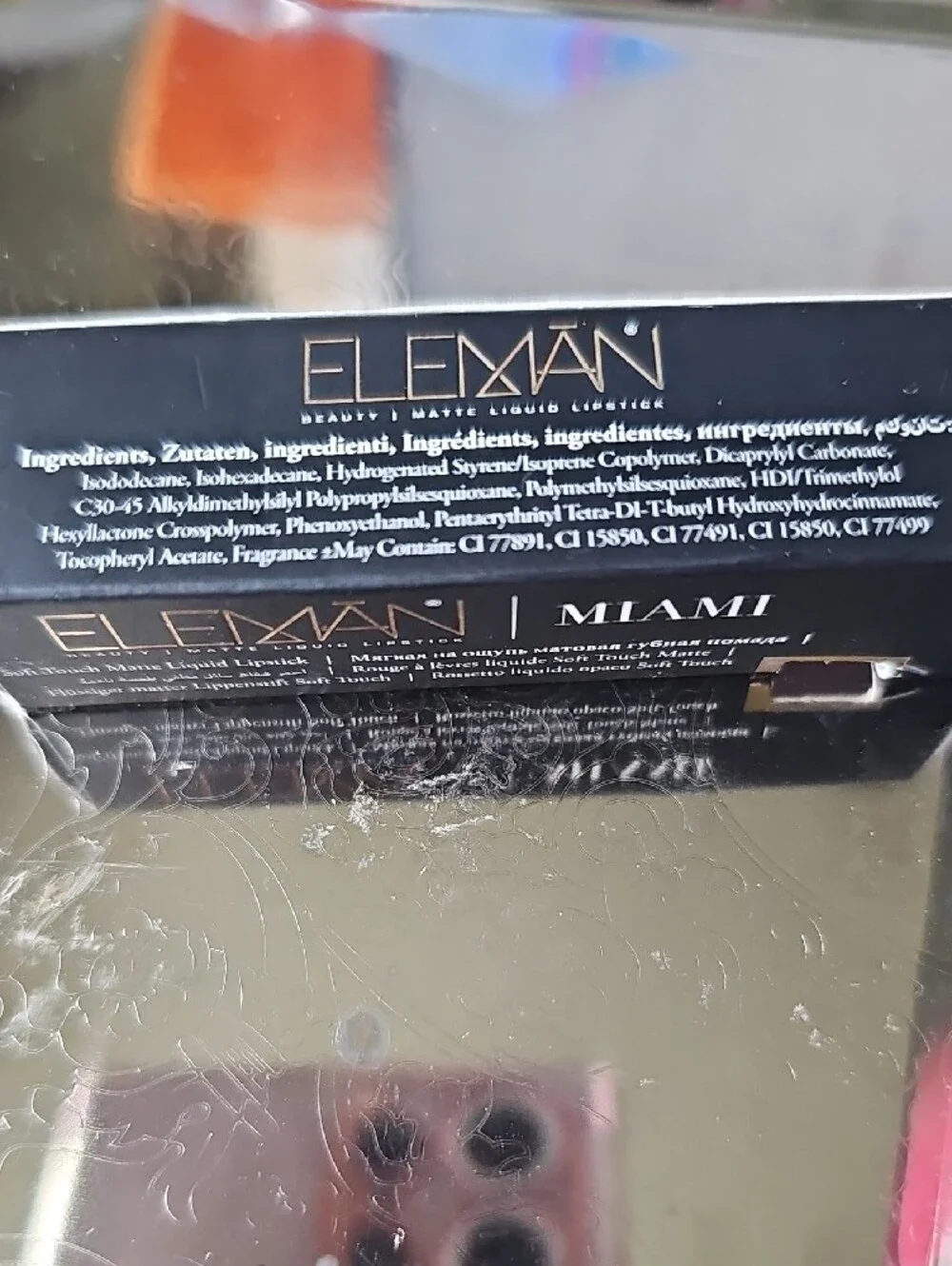 NIB Eleman Beauty Matte Liquid Lipstick - Pink (Miami) Purse Size .15 Fl Oz